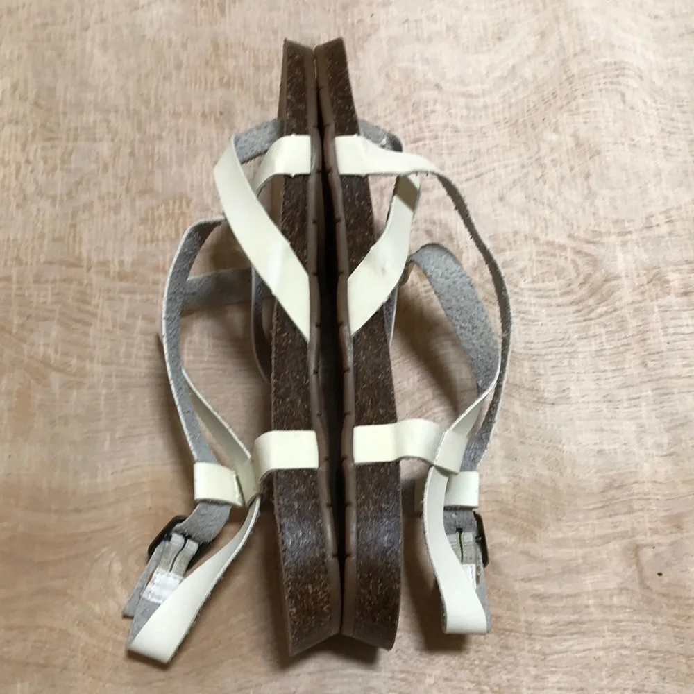 Esprit Liv Strap Sandals Ivory Size 8